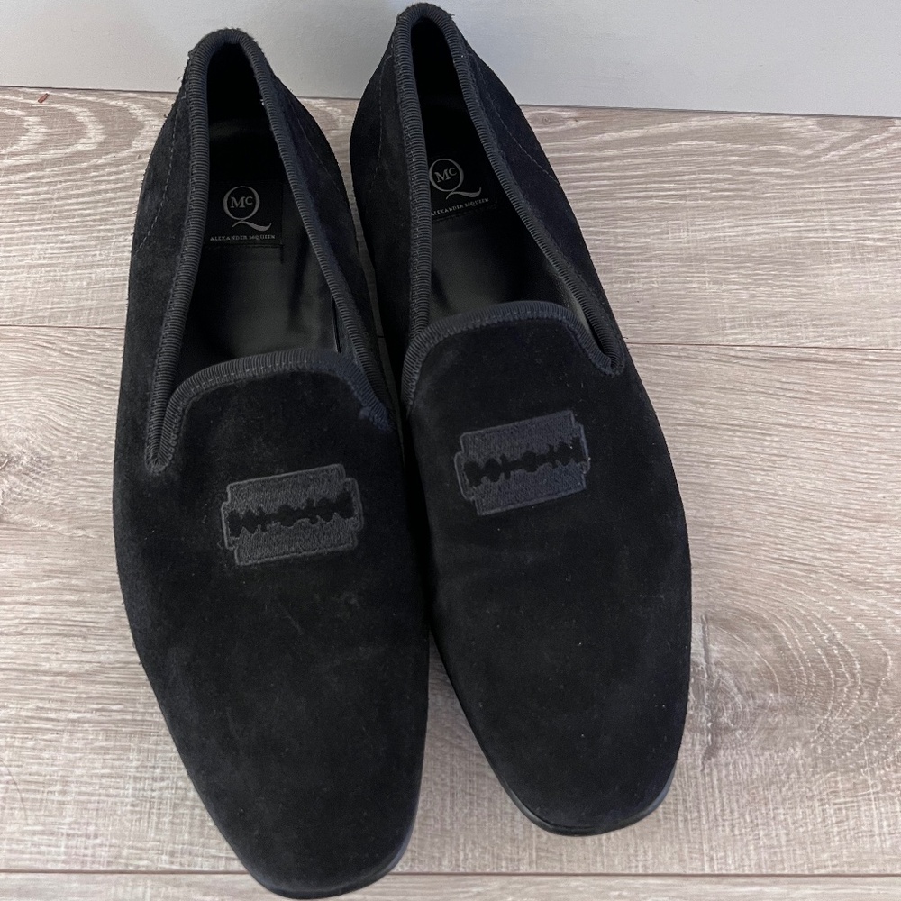 Alexander McQueen Razor blade Suede Loafers (8 men’s)